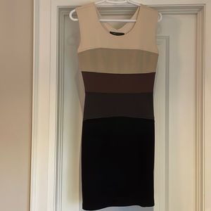 BCBGMAXAZRIA Colour Block Dress, Size XS